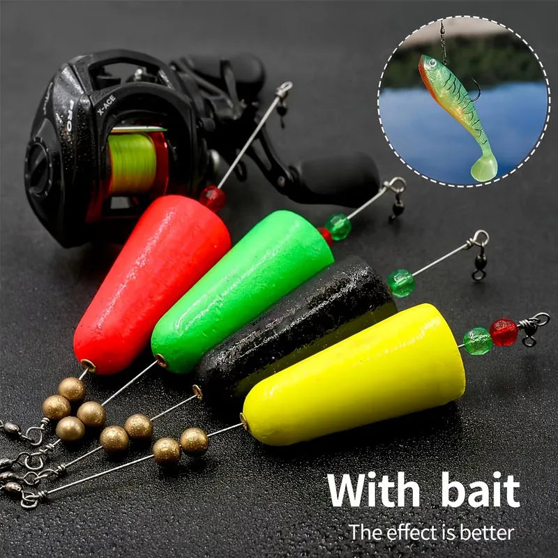 4-Pack All-in-One Weighted Popping Cork