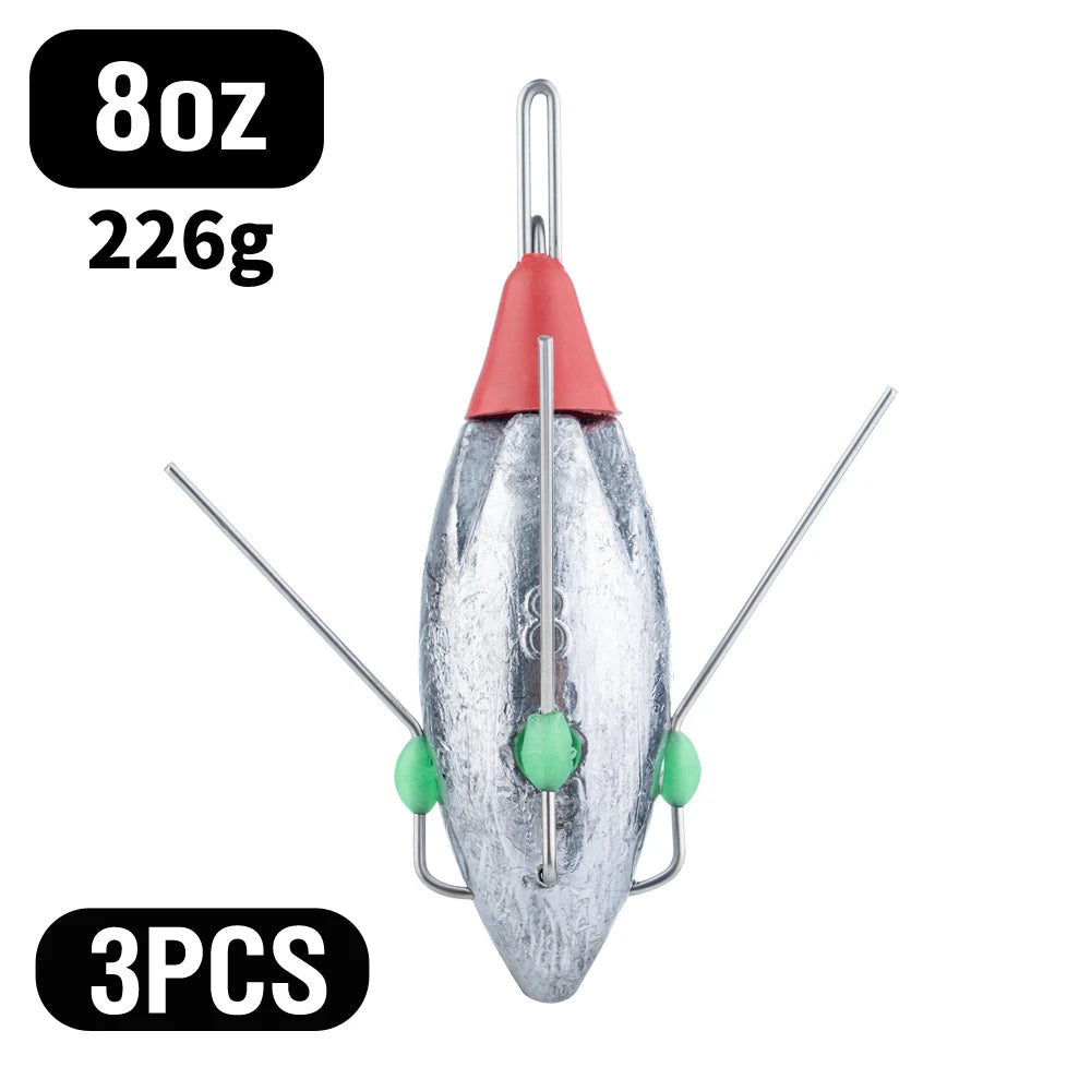 3Pcs Spider Surf Fishing Weights