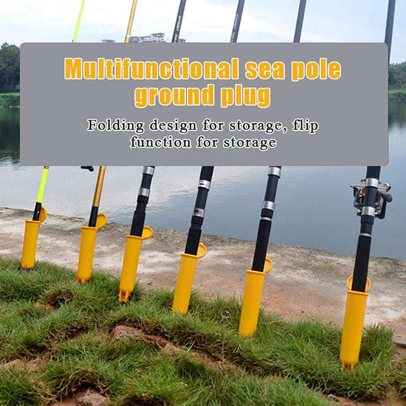 2 Pack Portable Surf Fishing Rod Ground Spike