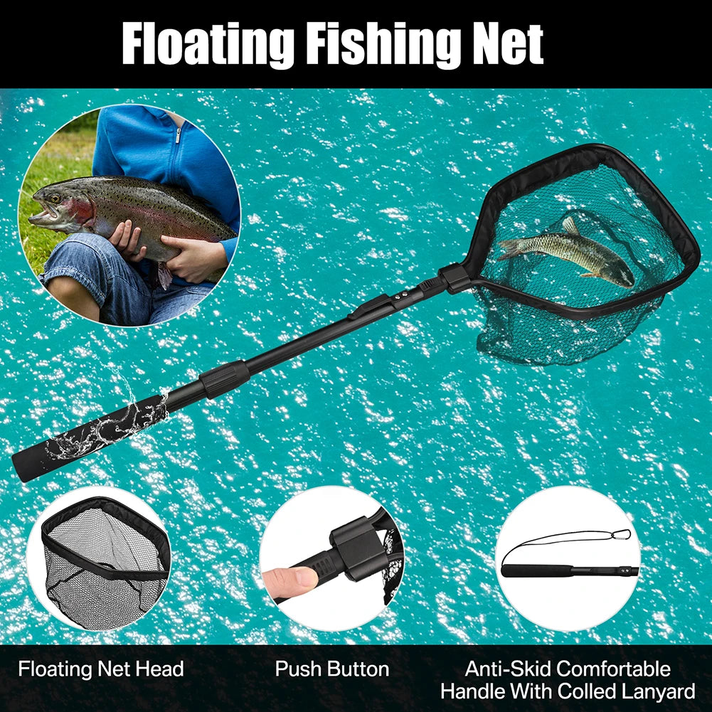 Telescoping Floating Fishing Net