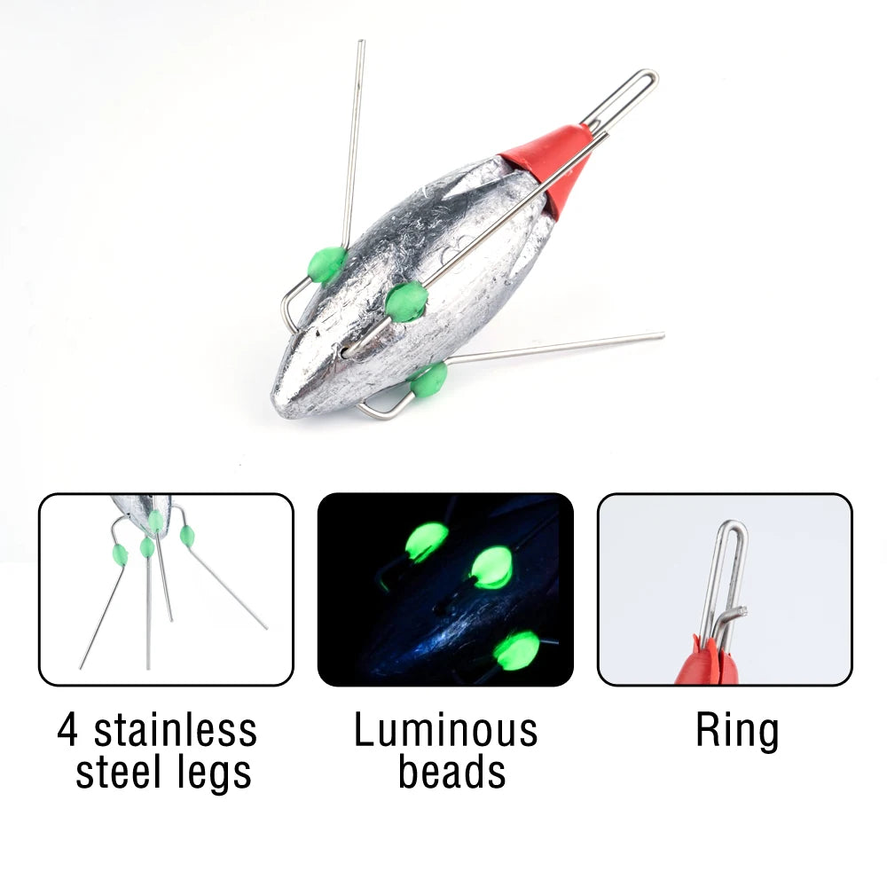 3Pcs Spider Surf Fishing Weights