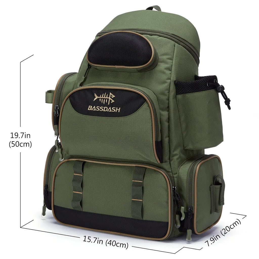 Bassdash Fishing Bag Tackle Backpack