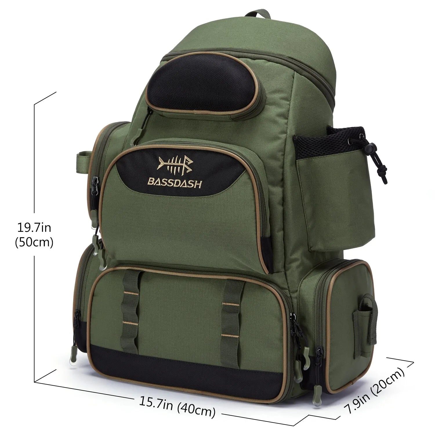 Bassdash Fishing Bag Tackle Backpack
