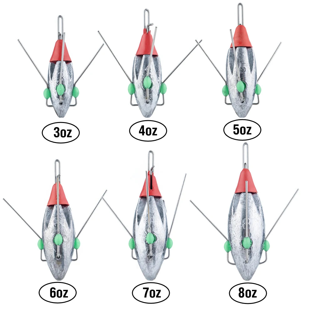 3Pcs Spider Surf Fishing Weights